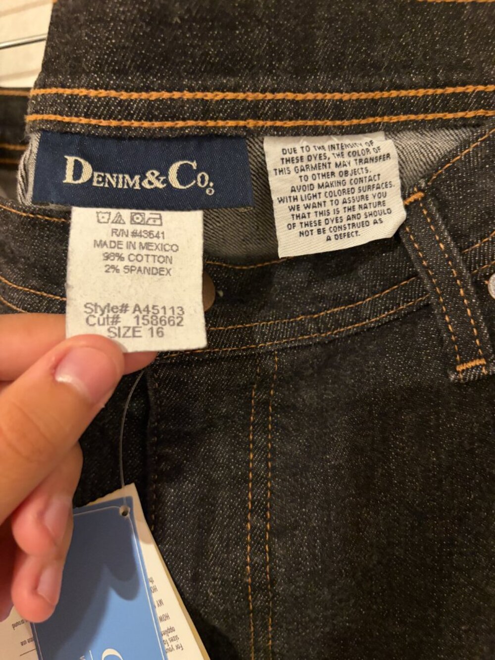 Denim & Co Dark Wash Bootcut Jeans | Women's Size 16 | NWT - Picture 2 of 3